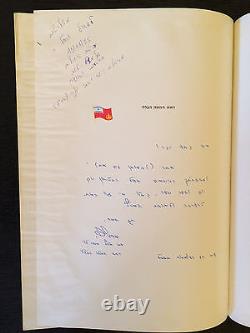 Rare Signé À La Main Derech Eretz 1984 Israël Fdi Livre De Collection En Hébreu