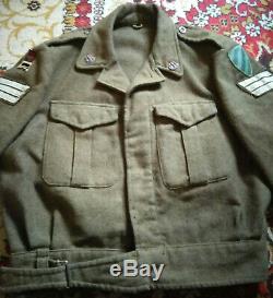 Rare Vintage Israélienne Idf Armée Militaire Veste Judaica 1960