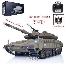 Stock américain 1/16 Heng Long Boîte de vitesses en métal Tank RC 3958 IDF Merkava MK IV