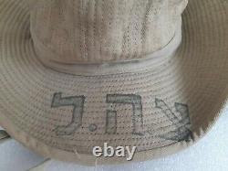 Très Rare Période De Mandat Palestine Israël Militaire Idf Zahal Army Green Hat 40