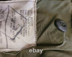 Veste De Campagne Vintage Hommes Manteau D'olive Vietnam Moyen Army USA Cotton Petit Idf