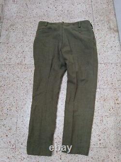 Vintage (1966)armée Israélienne Zahal Tsahal Authentique Pantalon Uniforme Taille 46/2 Mitin
