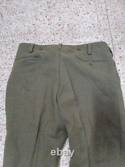 Vintage (1966)armée Israélienne Zahal Tsahal Authentique Pantalon Uniforme Taille 46/2 Mitin