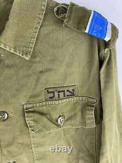 Vintage 1985 Tsahal Forces De Défense Israéliennes Uniforme Militaire Veste Pantalon Medium Lg