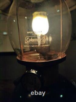 Vintage Idf Coleman 201 Single Mantle Kerosene Lantern Dated 8/82 Œuvres Testées