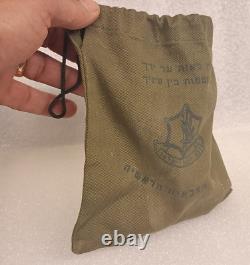 Vtg 50' Israël Zahal Idf Militaire Petit Tefillin Sac Original Judaïca Juif