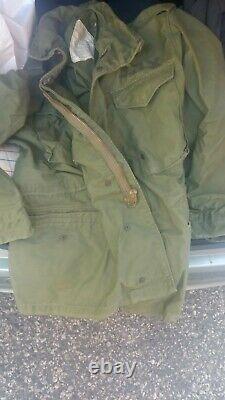 Vtg Us Army Military Froid Field Coat Tsahal Armée Israélienne Zahal M65 Vietnam