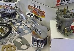Weber Carburetor Kit Vw Bug & Type 1 Dual 40 Idf Accordé Pour Vw Refroidi Par Air